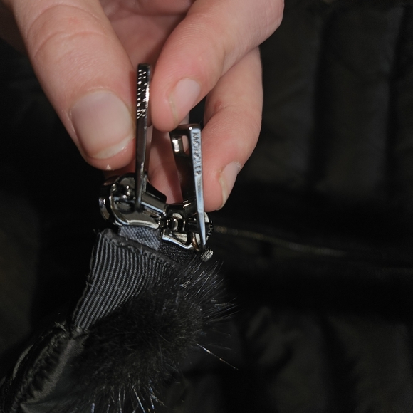 Moncler Puffer Down Black with mink fur accent Jacket - Picture 9 of 14